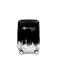 Moderní cestovní kufry WORLD - černé