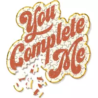 GALISON Tvarové puzzle You Complete Me 100 dílků
