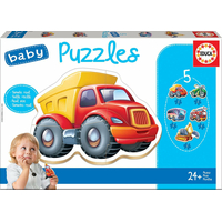 EDUCA Baby puzzle Vozidla 5v1 (3-5 dílků)