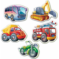 EDUCA Baby puzzle Vozidla 5v1 (3-5 dílků)