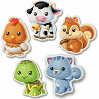 EDUCA Baby puzzle Zvířátka 5v1 (3-5 dílků)