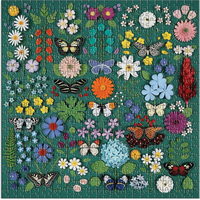 GALISON Čtvercové puzzle Motýlí botanika 500 dílků