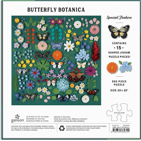 GALISON Čtvercové puzzle Motýlí botanika 500 dílků