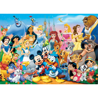 EDUCA Dřevěné puzzle Báječný svět Disney 100 dílků