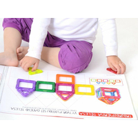 MAGFORMERS Magtematika box s učebnicí (česky) 67 dílků
