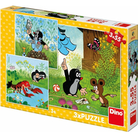 DINO Puzzle Krtek a kalhotky 3x55 dílků