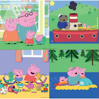 EDUCA Puzzle Prasátko Pepina 4v1 (6,9,12,16 dílků)