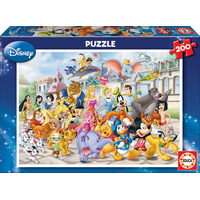 EDUCA Puzzle Průvod postaviček Disney 200 dílků