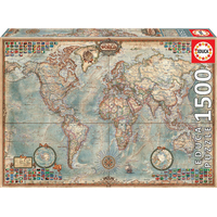 EDUCA Puzzle Stará politická mapa světa 1500 dílků