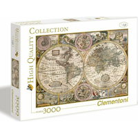 CLEMENTONI Puzzle Stará mapa 3000 dílků