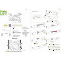 METAL EARTH 3D puzzle Letadlo Messerschmitt BF-109