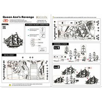 METAL EARTH 3D puzzle Plachetnice Queen Anne's Revenge (ICONX)