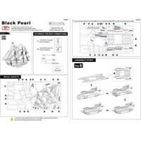 METAL EARTH 3D puzzle Black Pearl - Černá Perla (ICONX)