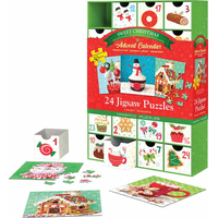 EUROGRAPHICS Puzzle Adventní kalendář: Sladké Vánoce 24x50 dílků
