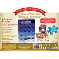 EUROGRAPHICS Puzzle Adventní kalendář: Veselé Vánoce 24x50 dílků