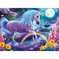 RAVENSBURGER Třpytivé puzzle Jednorožec XXL 100 dílků