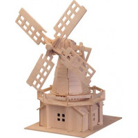 WOODEN TOY , WCK 3D puzzle Holandský větrný mlýn