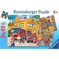 RAVENSBURGER Puzzle Hasiči 3x49 dílků