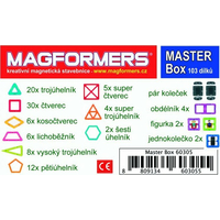 MAGFORMERS Master Box 103 dílků