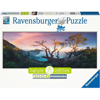 RAVENSBURGER Panoramatické puzzle Sirnaté jezero na hoře Ijen, Jáva 1000 dílků