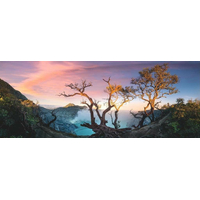 RAVENSBURGER Panoramatické puzzle Sirnaté jezero na hoře Ijen, Jáva 1000 dílků
