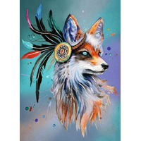 RAVENSBURGER Puzzle Boho liška 1000 dílků