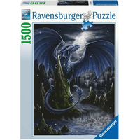 RAVENSBURGER Puzzle Černomodrý drak 1500 dílků