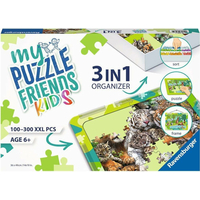 RAVENSBURGER Sada pro skládání puzzle My Puzzle Friends Kids 3v1 zelená