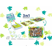 RAVENSBURGER Sada pro skládání puzzle My Puzzle Friends Kids 3v1 zelená