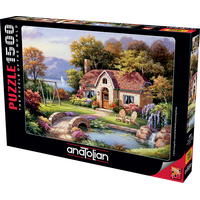 ANATOLIAN Puzzle Kamenný most u chalupy 1500 dílků