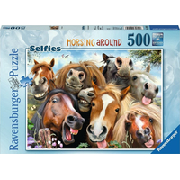 RAVENSBURGER Puzzle Koňská selfie 500 dílků