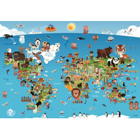 ANATOLIAN Puzzle Kreslená mapa světa 260 dílků