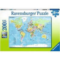 RAVENSBURGER Puzzle Mapa světa XXL 200 dílků