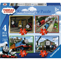 RAVENSBURGER Puzzle Mašinka Tomáš 4v1 (12,16,20,24 dílků)