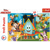 TREFL Puzzle Mickeyho klubík: Mickey Mouse a kamarádi MAXI 24 dílků