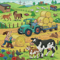 RAVENSBURGER Puzzle Na farmě 3x49 dílků