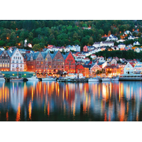 RAVENSBURGER Puzzle Bergen, Norsko 1000 dílků