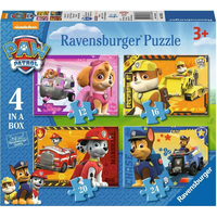 RAVENSBURGER Puzzle Tlapková patrola: Hrdinové 4v1 (12,16,20,24 dílků)