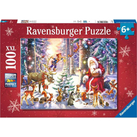 RAVENSBURGER Puzzle Vánoce v lese XXL 100 dílků