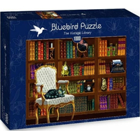 BLUEBIRD Puzzle Vintage knihovna 1000 dílků