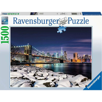 RAVENSBURGER Puzzle Zima v New Yorku 1500 dílků