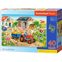CASTORLAND Puzzle Život na farmě MAXI 40 dílků