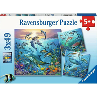 RAVENSBURGER Puzzle Zvířata z oceánu 3x49 dílků