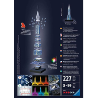 RAVENSBURGER Svítící 3D puzzle Noční edice Chrysler Building 216 dílků