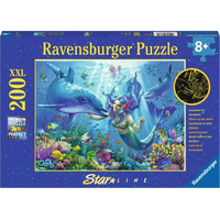 RAVENSBURGER Svítící puzzle Podvodní ráj XXL 200 dílků