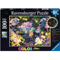 RAVENSBURGER Svítící puzzle Vílí les XXL 100 dílků