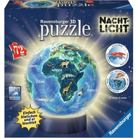 RAVENSBURGER Svítící puzzleball Noční globus 72 dílků