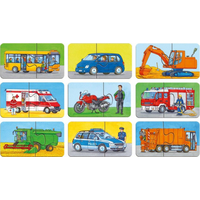 RAVENSBURGER Moje první puzzle Vozidla a stroje 9x2 dílky