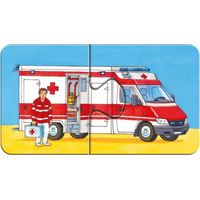 RAVENSBURGER Moje první puzzle Vozidla a stroje 9x2 dílky