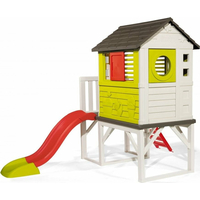 SMOBY Zahradní domeček na pilířích se skluzavkou
